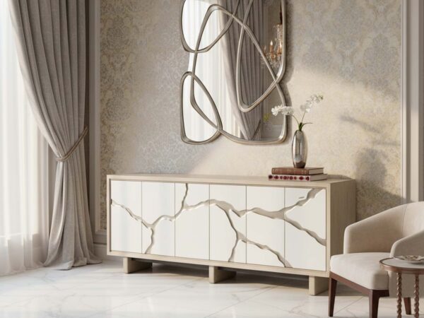 Ravine Silver Credenza